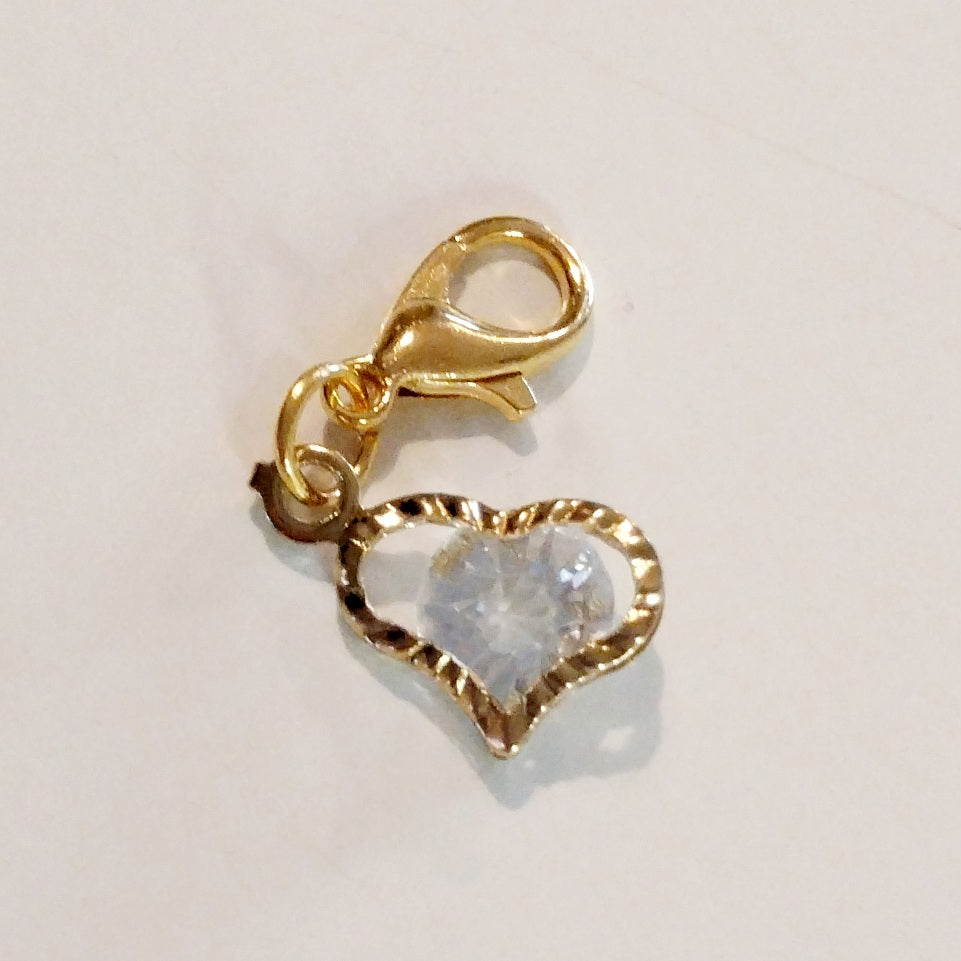 OBESEK SRČEK S KRISTALČKOM