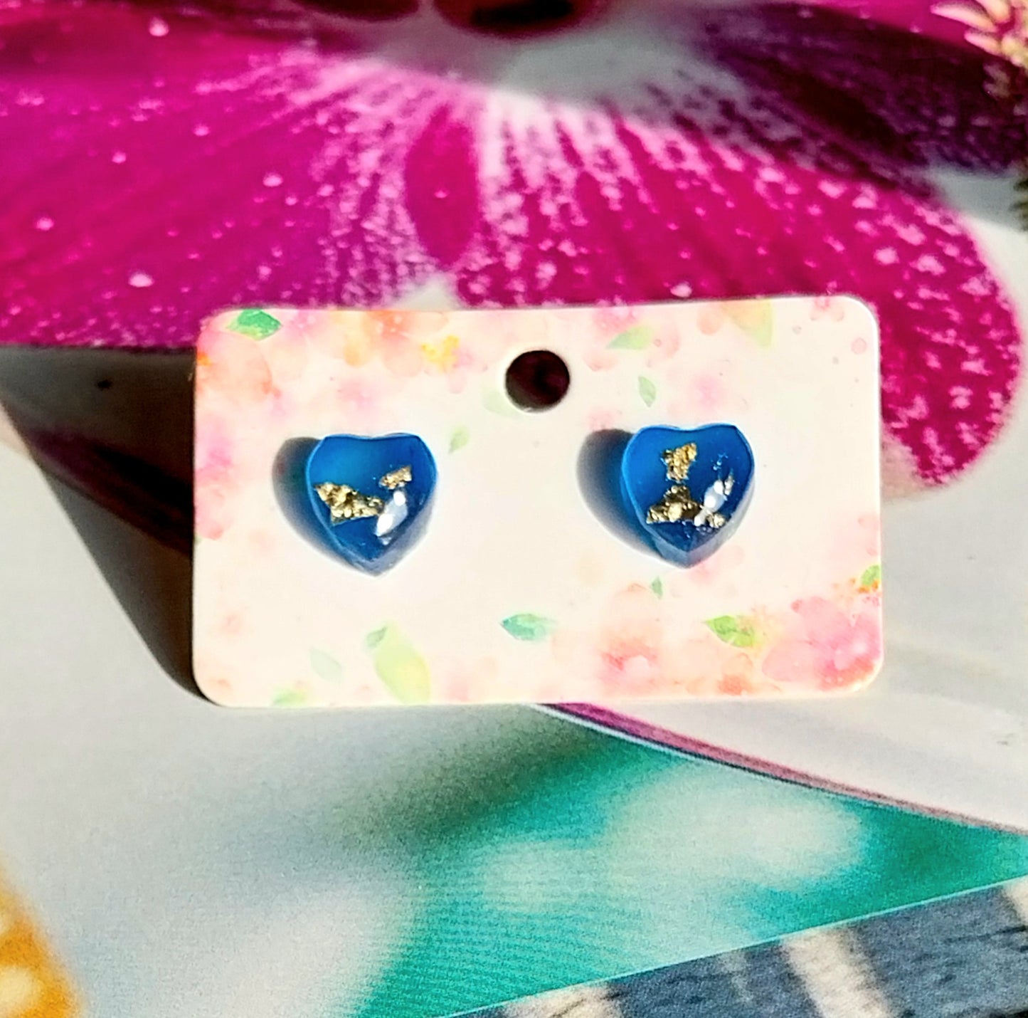 Mini uhani Ocean hearth