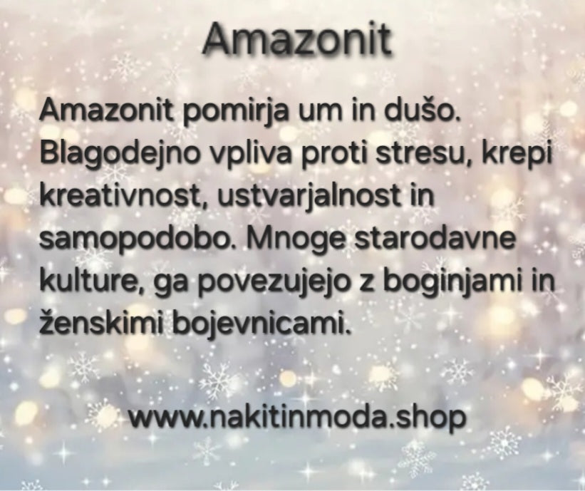 Uhani amazonit