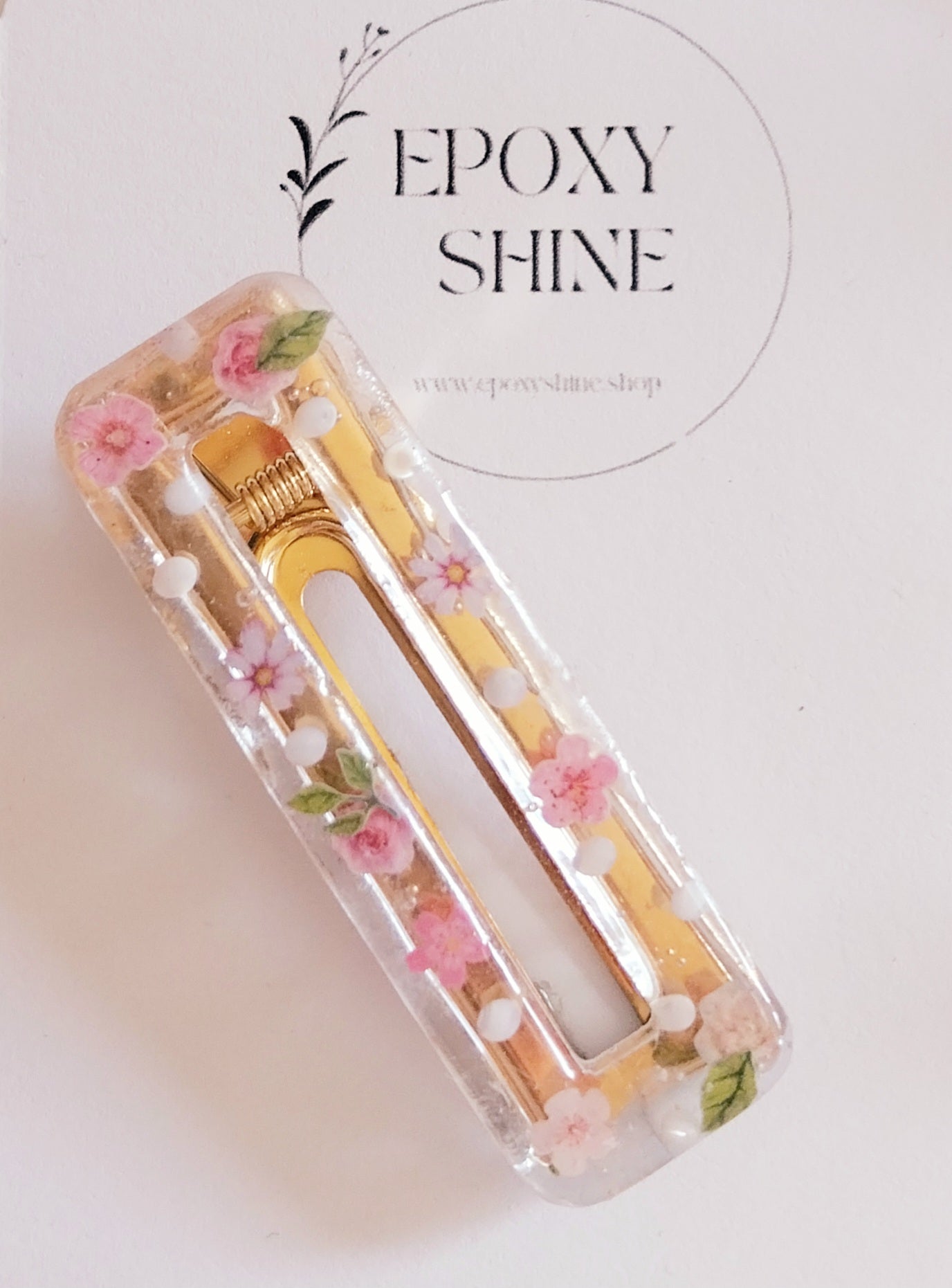 Sponka za lase s sladkovodnimi biseri