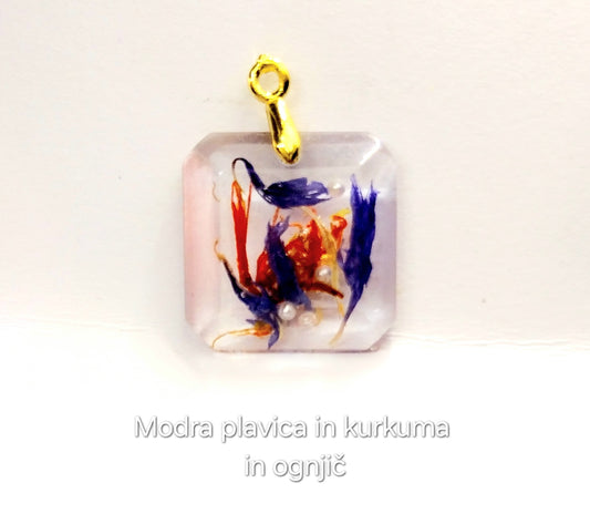 Modra plavica, kurkuma in ognjič