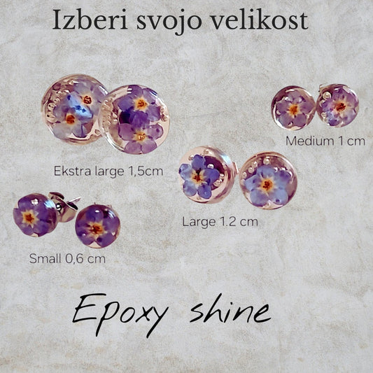 Uhani Forget-me-not spominčice