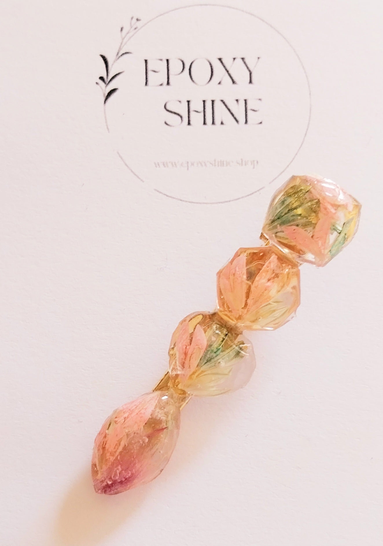 Sponka za lase s suhim cvetjem